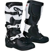 Bota Alpinestars Tech 3 Motocross Trilha Enduro Preto Branco Bota Alpinestars Tech 3 Motocross Trilha Enduro Preto Branco