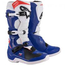 Bota Alpinestars Tech 3 ul/Branco/Vermelho Tam. 09 (42)