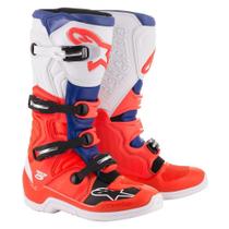 Bota ALPINESTARS Tech 5 Vermelho Fluor./Azul/Branco Tam. 09