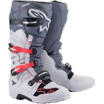 Bota Alpinestars Tech 7 Enduro Cinza Vermelho