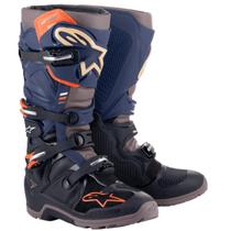 Bota alpinestars tech 7 enduro drystar preto azul escuro