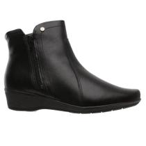 Bota Anabela Feminina Comfortflex Cano Baixo Básica Original 24-74301 Bota Anabela Feminina Comfortflex Cano Baixo Básica Original 24-74301