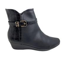 Bota Anabela Feminina Piccadilly puro conforto