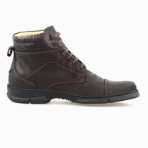 Bota anatomic gel 7896 c/medio - café masculino