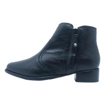 Bota andacco feminina west salto baixo em couro 4630 Bota andacco feminina west salto baixo em couro 4630