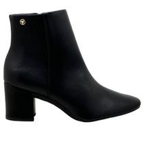 Bota Ankle Boot Feminina Via Uno Salto Bloco Conforto Bota Ankle Boot Feminina Via Uno Salto Bloco Conforto