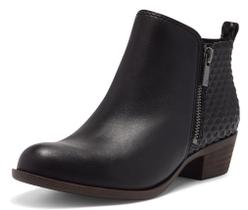 Bota Ankle Lucky Brand Basel Feminina Preta