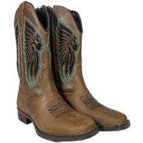 Bota Apache Feminina De Couro Bico Quadrado Oklahoma Country Bota Apache Feminina De Couro Bico Quadrado Oklahoma Country