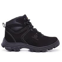 Bota Arizon Couro Masculina Bico de Pvc Palmilha Anatômica