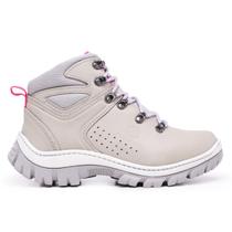 Bota Arizona Feminina Confort em Couro Palmilha em Gel com C.A Trilha Trabalho - MasterBoots