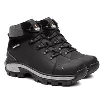 Bota Atacama Shelga Coturno Masculina Couro Nobre Preto