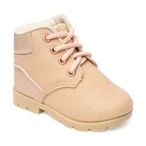 Bota Aventura com Cadarço Nude/Rosa Pimpolho -