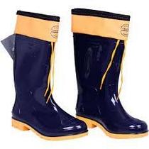 Bota Azul c/ Amarelo c/ Amarra Calfor Pampeana Bota Azul c/ Amarelo c/ Amarra Calfor Pampeana