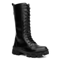 Bota Bag Tratorada Preta Feminina