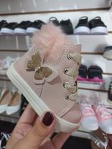 Bota BB Pé Infantil Menina de Borboleta