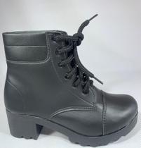 Bota Beatriz Coturno Feminino Salto Bloco Médio 307 (64180)