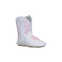 Bota Bebê Capelli Boots Feminina Couro Bordado Cano Médio