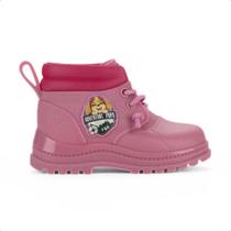 Bota Bebê Grendene Patrulha Canina Adventure Rosa
