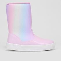 Bota Bebê Tininha Sola Confort Baby + Laço De Cabelo Menina