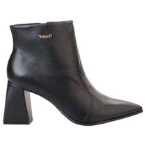 Bota Bebecê Ankle Boot Feminina Couro - Preto - 39 Bota Bebecê Ankle Boot Feminina Couro - Preto - 39