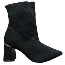 Bota bebecê bico fino casual ref: t7022-026 feminino