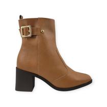 Bota Bebecê Cano Curto Salto Médio Grosso Feminino Adulto Ref. T6230-621