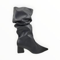 Bota Bebecê Cano Longo Salto Médio Bico Fino Feminino Adulto Ref. T3842-057 Bota Bebecê Cano Longo Salto Médio Bico Fino Feminino Adulto Ref. T3842-057
