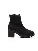 Bota Bebece Cano Médio Tratorada Feminia Em Malha Knit - T5618-095/ (65193)