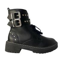 Bota bebece coturno maxi fivela ref:t2422-236 feminino