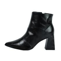 Bota Bebece Salto Bloco Bico Fino