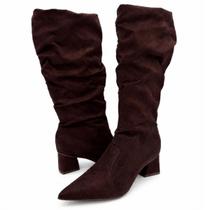 Bota Bebecê Slouch Marrom Feminina