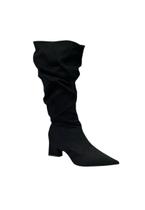 Bota Bebecê Slouchy Cano Alto T3842-045 Camurça Preta tamanho:36genero:Masculinocor:Preto Bota Bebecê Slouchy Cano Alto T3842-045 Camurça Preta tamanho:36genero:Masculinocor:Preto