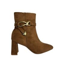 Bota Beira Rio Feminina Camurça Stretch Duo Salto Bloco Bota Beira Rio Feminina Camurça Stretch Duo Salto Bloco