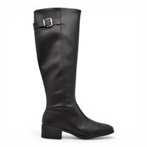 Bota Beira Rio Feminina Cano Alto Montaria Fivela Conforto