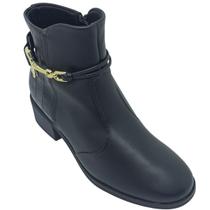 Bota Beira Rio Feminina Napa Croco com Enfeite Dourado e Salto 4cm Cor:PretoTamanho:40Gênero:Feminino Bota Beira Rio Feminina Napa Croco com Enfeite Dourado e Salto 4cm Cor:PretoTamanho:40Gênero:Feminino