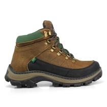 Bota Bell boots adventure trilha confortável em couro Crazy legítimo