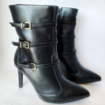 Bota Bico Fino Preto Vizzano Bota Bico Fino Preto Vizzano