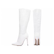 Bota Bico Fino Salto e Cano Alto e Longo, Elegância e Conforto