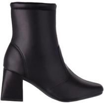 Bota Bico Quadrado Feminina Cano Médio Salto Modelo Atual Moderno Zíper Blogueira Bota Bico Quadrado Feminina Cano Médio Salto Modelo Atual Moderno Zíper Blogueira