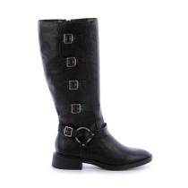 Bota Biker Fivelas Hanna Preto