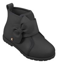 Bota Boot Coturno Infantil Pampili Rubi Laço Tira Estilosa