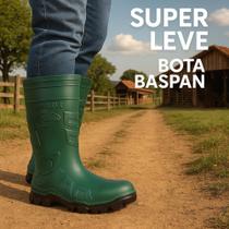 Bota borracha galocha baspan superleve verde 37 a 44