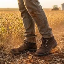 Bota Botina Agro EPI Unissex para Trabalho em Campo Fazenda