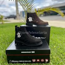Bota / botina Amarok Com Reforço de Morão em Couro Legítimo