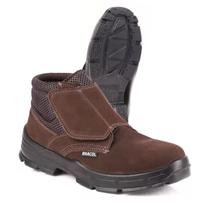 Bota Botina Bracol Fecho De tiras autocolantes Bvn Bico Pvc Marrom