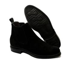 Bota Botina Camurça Butinas Masculina Chelsea 100% Couro