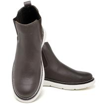 Bota Botina Chelsea Masculina Em Couro Lançamento Kairo Bota Botina Chelsea Masculina Em Couro Lançamento Kairo