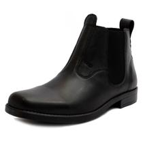 Bota Botina Chelsea Masculina Preta