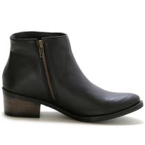 Bota Botina Coturno Feminina Cano Curto Confortável - Outlet Monteiro