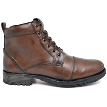 Bota Botina Coturno Masculino Couro Nobre